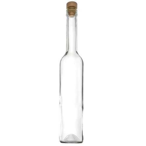 0,5L Glasflasche mit Korken, schwedischer Stil