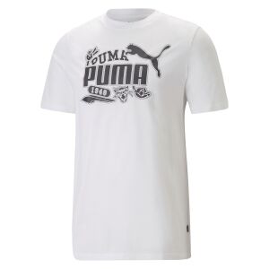 Puma Graphic Icon T-Shirt 67447602 Men's White XXL 131368376 - Puma