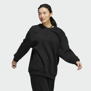 Adidas W ALL SZN CREW black sweatshirt for women - Adidas Women's Sweater