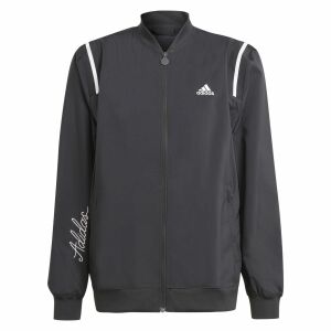 Adidas black bomber jacket with logo detail - Men's jacket
