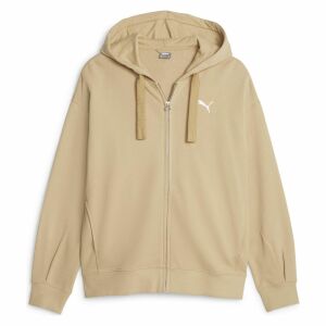 Puma Women's Beige Full Zip Hoodie - Fashion & Clothing
