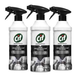 3er Pack Cif Perfect Finish Inox Edelstahlreiniger Spray - Reinigungsmittel