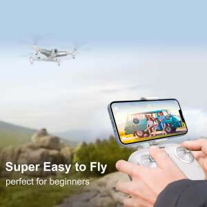 Loolinn Z3 drone with camera and controller, flying in the air, perfect for beginners - Drone