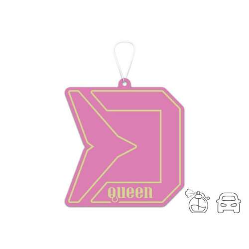 Queen autó illatosító, buborékgumi illat, rózsaszín, autó kiegészítők