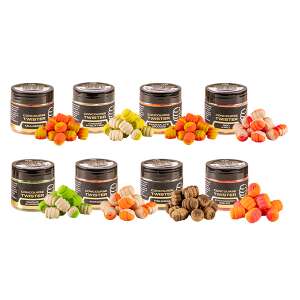 Benzár Mix Concourse Twister bojlik különféle ízekben, köztük mangó, fokhagyma-mandula, csokoládé-narancs, sajt-multi, eper és haliszt - Lebegő csali