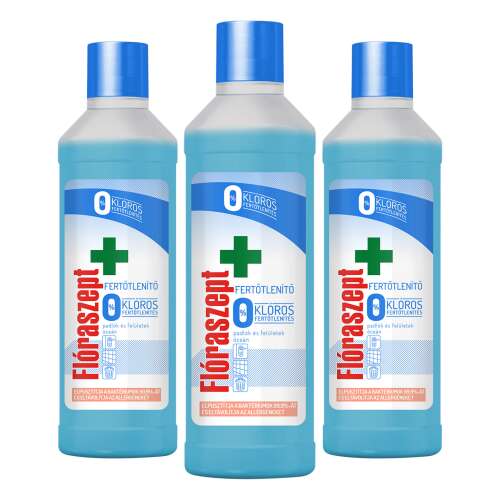 Flóraszept Chlorine Free Disinfectant Surface Cleaner Ocean 3x1L 92840973
