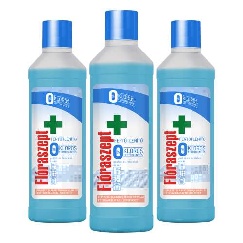 Flóraszept Clor Free Chlorine Disinfectant Surface Cleaner Ocean 3x1L