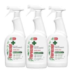 3 pachete Flóraszept Botanitech Spray Dezinfectant Universal, 700ml fiecare, ucide viruși și bacterii, sigur pentru mobilierul pentru copii - Casa si gradina