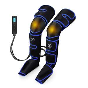 Titan отопляем масажор за крака и прасци с въздушна компресия, черен и син - Масажор за крака