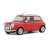 Piros Mini Cooper Sport 1:18 méretarányú modell autó, Union Jack tetővel, elülső nézet