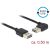 DeLock EASY-USB 2.0 cable, Type-A male to angled left/right, 0.5m