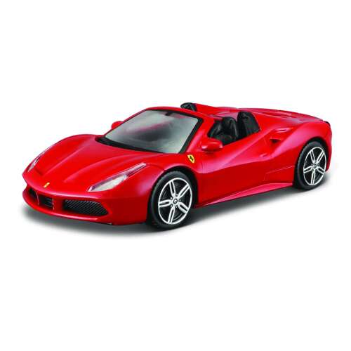 Macheta masinuta Bburago scara 1/43 Ferrari 488 Spider, rosu, BB36000/36026R