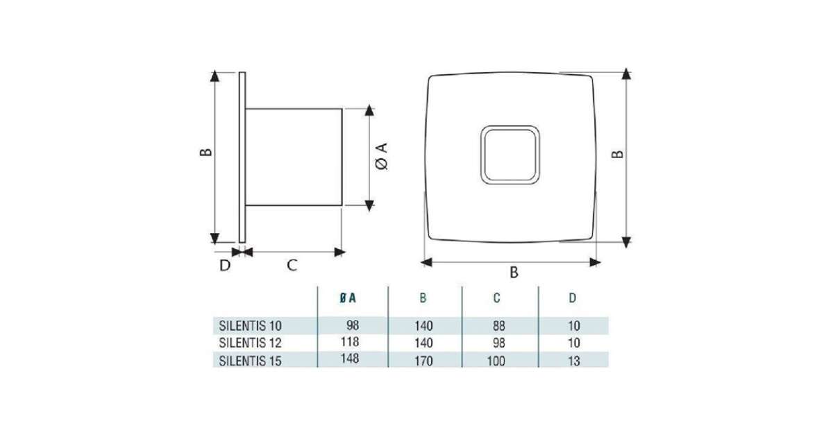 Cata Silentis 12 inox szellőző ventilátor | Pepita.hu