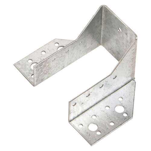 Horganyzott acél gerendapapucs, 80 x 120 mm, fa/fa vagy fa/kő szerkezetek összekötéséhez