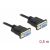 Delock Sub D9, Nullmodem, serielles RS-232-Kabel, Mutter-zu-Mutter, 0,5 m 94113420
