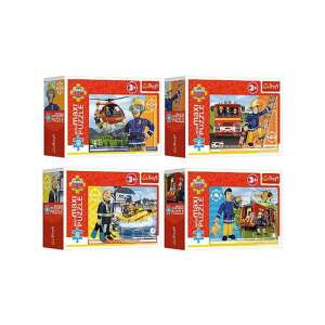Trefl Pompierul Sam Mini Maxi Puzzle cu 20 de piese, 4 modele diferite - Puzzle 3D & Puzzle cu burete