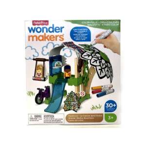 Fisher-Price: Wonder Makers színezős faházikó - Mattel 92865054 Fa építőjáték