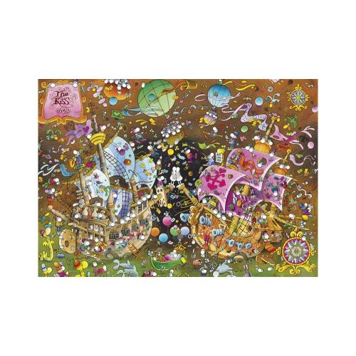 Puzzle Mordillo Sărutul 6000 piese, imagine completă