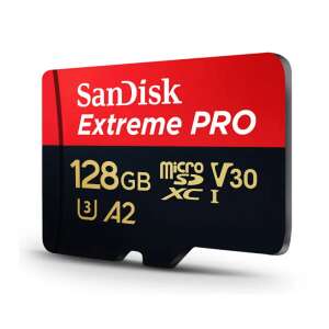 SanDisk Extreme PRO 128GB microSDXC Speicherkarte, UHS-I, U3, V30, A2, Class 10 - Foto, Video & Optik