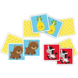 Grafix Find the Match Memory Spielkarten mit Tier- und Fruchtillustrationen. - Grafix