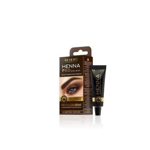 Revers Henna Pro Colors Creamy Henna for Eyebrows, Brown, 15 ml
