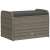 vidaXL szürke polyrattan tárolópad párnával, 80 x 51 x 52 cm