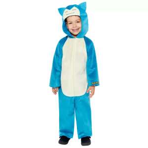 Pokemon Snorlax Kostüm für Kinder, blau und weiß, Größe 6-8 Jahre - Amscan
