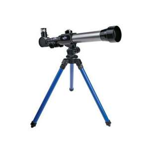 LUNA Teleskop-Spielset D60-32mm, blaues Teleskop mit Stativ - Wissenschaftliche und Entdeckerspiele