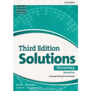 Solutions 3rd Edition Elementary Munkafüzet - érettségi felkészítő feladatokkal 93617386 Nyelvkönyv, szótár