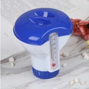 Medence Úszó Klór Adagoló Hőmérővel - 2,5cm Tablettákhoz