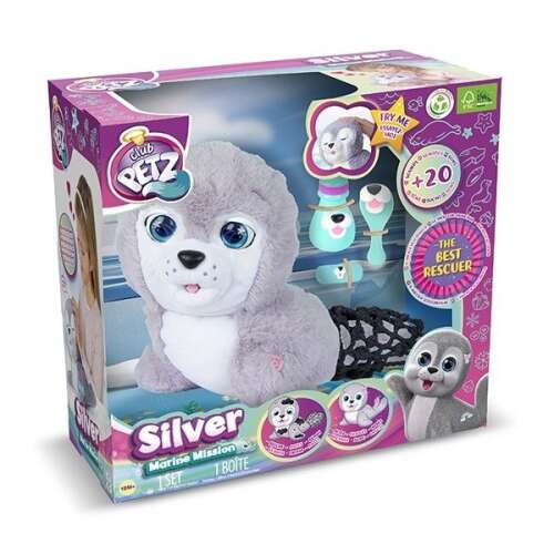 Club Petz Silver die interaktive Plüsch-Baby-Robbe #grey 35267423