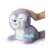 Club Petz Silver interactive plush baby seal toy, grey, being cared for