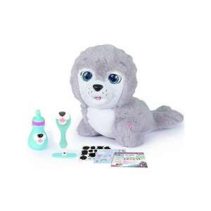 Club Petz Silver interactive plush baby seal toy, gray, with accessories - Interactive Plush Toy