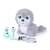 Club Petz Silver interactive plush baby seal toy, grey, with accessories