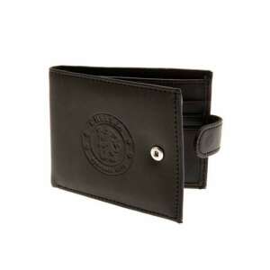 Chelsea FC bőr pénztárca - Fekete, kétrészes pénztárca Chelsea logóval - Férfi pénztárca