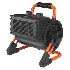 Eurom EK2K 2000W electric fan heater, black and orange - Space Heater
