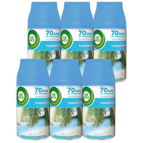 Air Wick Freshmatic Turkusowy Oazis Wkład do automatycznego odświeżacza powietrza 6x250ml