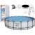 Bestway Steel Pro Max 549 x 122 cm fémvázas medence vízforgatóval, létrával és takaróval, szürke