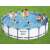 Bestway Steel Pro Max 549 x 122 cm fémvázas medence vízforgatóval, létrával és takaróval, szürke