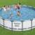 Bestway Steel Pro Max 549 x 122 cm fémvázas medence vízforgatóval, létrával és takaróval, szürke