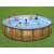Bestway Power Steel Swim Vista Series II 549 cm kerek, rattan hatású, földi medence használatban emberekkel