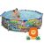 Bestway Steel Pro Max pool with family and lion cartoon