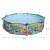 Bestway Steel Pro Max 274x66cm round metal frame pool with panda and animal print design, dimensions