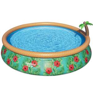 Bestway Fast Set Paradise Palms felfújható medence trópusi mintával, 457 cm x 84 cm - Bestway