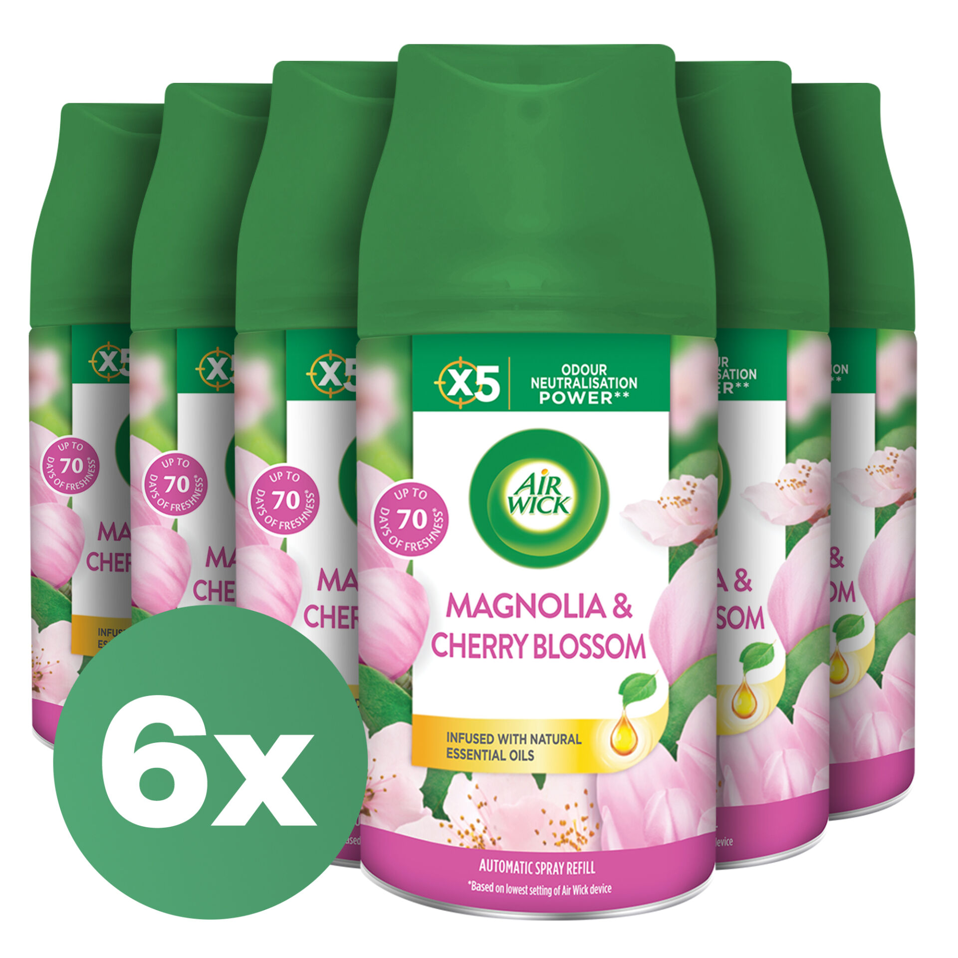 E-shop Náplň Air Wick Freshmatic Magnolia a Cherry Blossom do automatick...