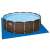 Bestway Power Steel above ground pool with blue ground cloth