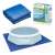 Bestway Fast Set pool with blue ground sheet and packaging