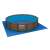 Bestway Power Steel Deluxe Series Pool mit blauem Unterlegtuch