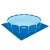 Bestway Steel Pro Pool mit blauem Unterlegtuch