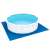 Bestway Steel Pro Pool mit blauem Unterlegtuch